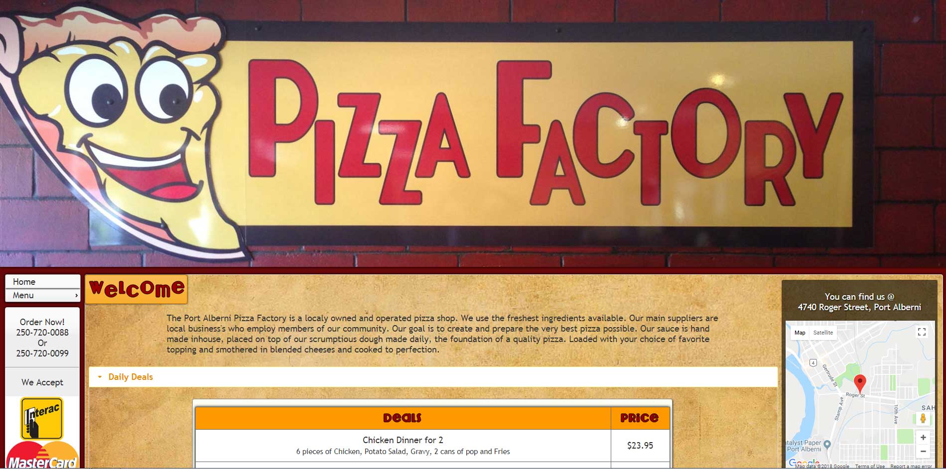 PizzaFactoryPort.ca